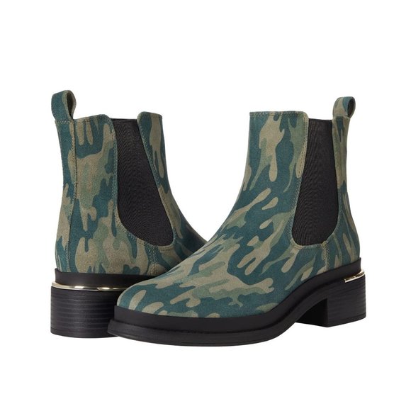 Kenneth Cole Shoes | Kenneth Cole Boots Levon Olive Camo Chelsea Booties | Color: Green | Size: 7 | Stylerep101's Closet